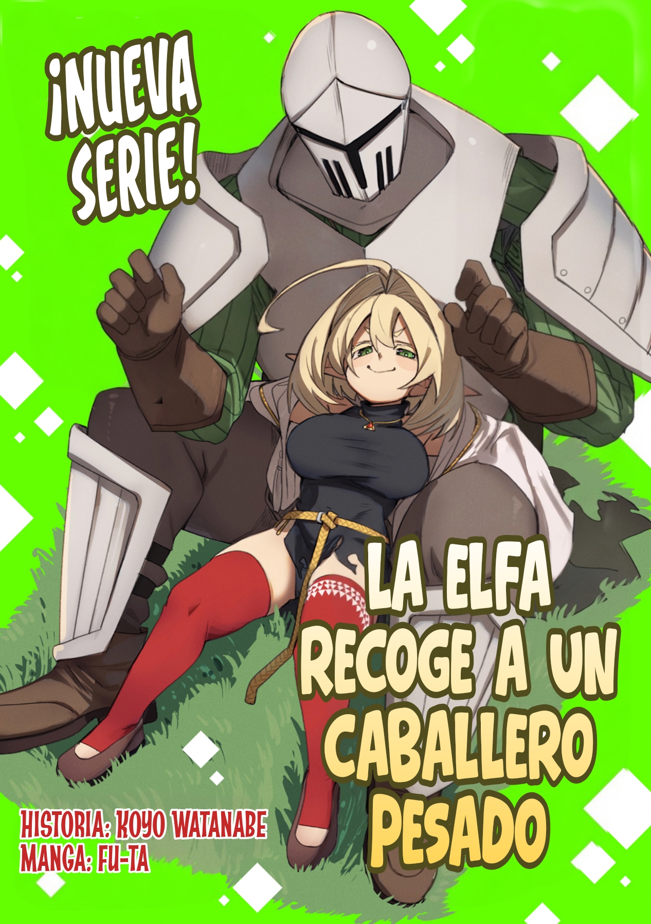 La elfa recoge a un caballero pesado